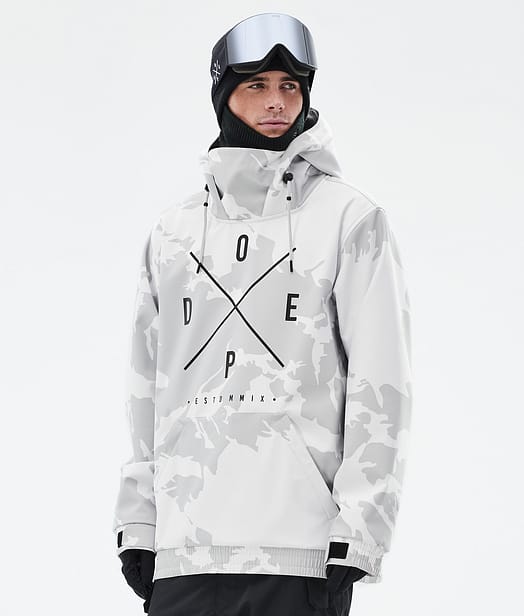 Dope Yeti Snowboardjakke Herre Grey Camo