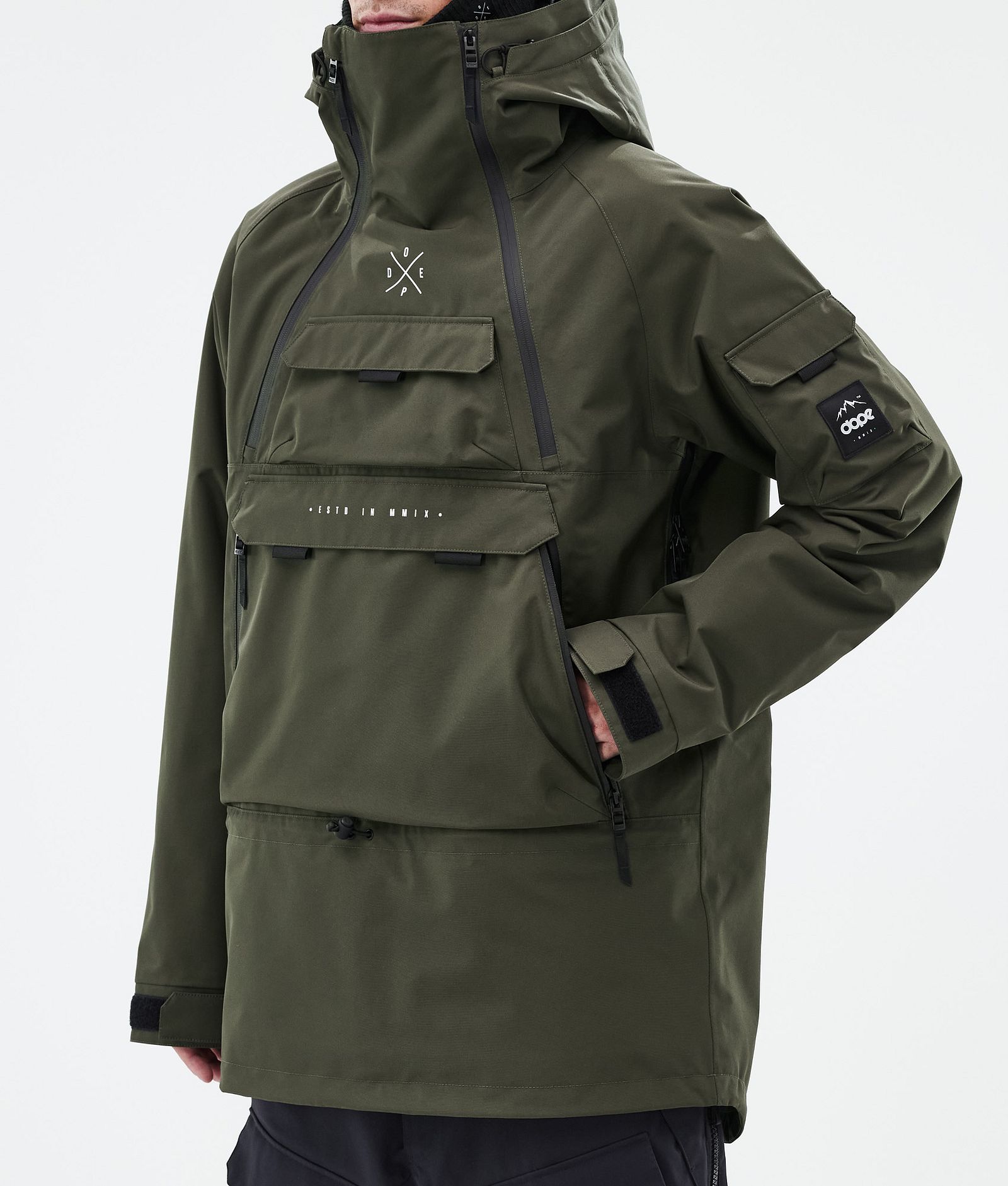 Dope Akin Snowboardjakke Herre Olive Green, Bilde 7 av 9