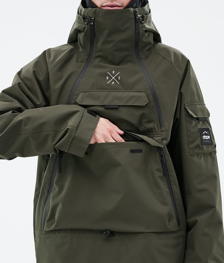 Dope Akin Snowboardjakke Herre Olive Green, Bilde 8 av 9