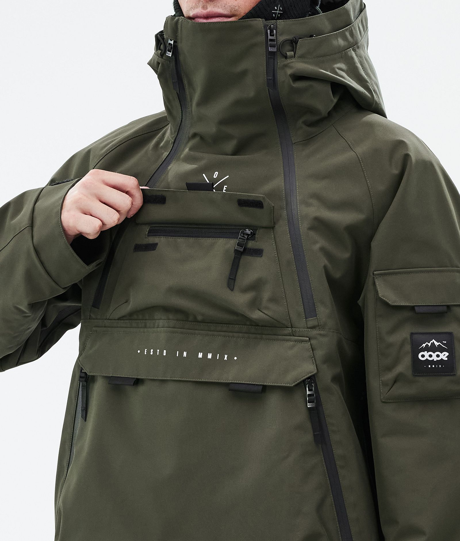 Dope Akin Snowboardjakke Herre Olive Green, Bilde 9 av 9