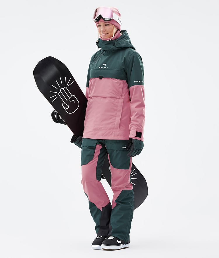 Montec Dune W Snowboardjakke Dame Dark Atlantic/Pink, Bilde 3 av 9