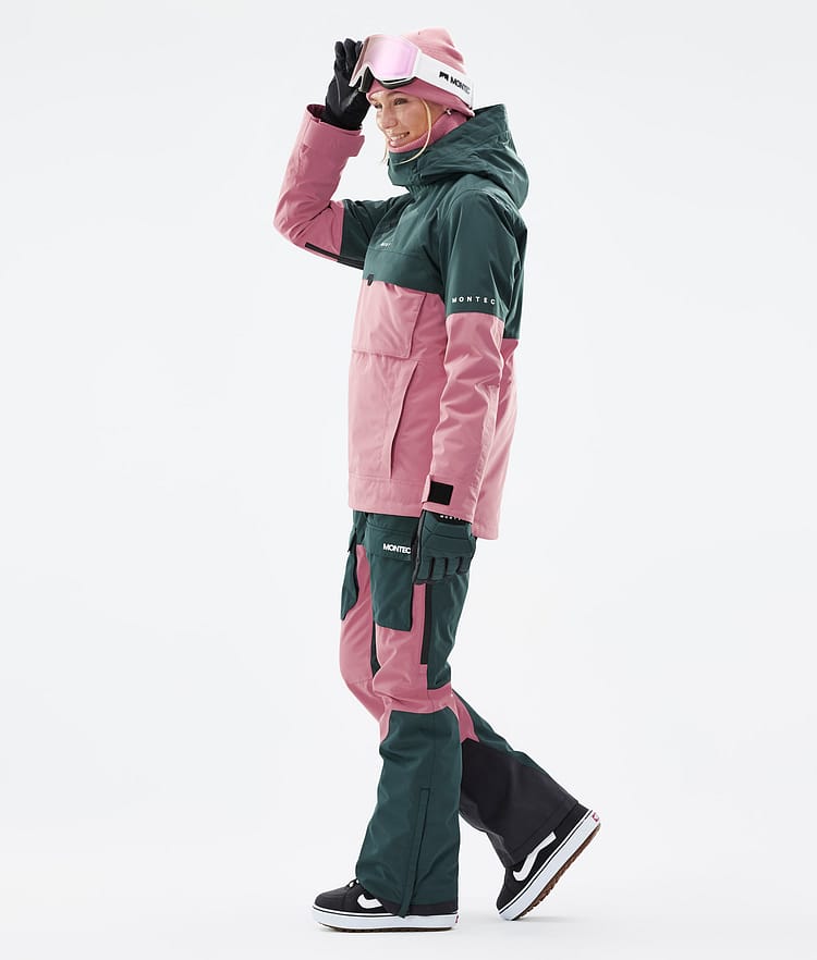 Montec Dune W Snowboardjakke Dame Dark Atlantic/Pink, Bilde 4 av 9