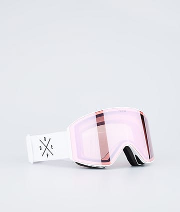 Dope Sight 2023 Skibriller White W/White Pink Mirror