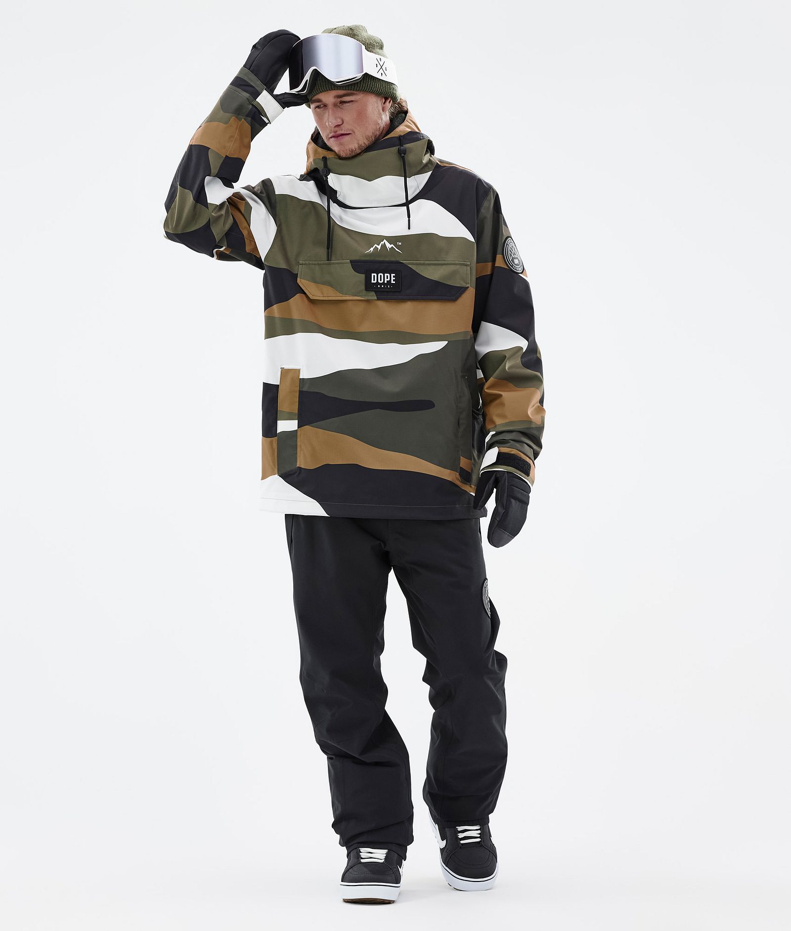 Dope Blizzard 2022 Snowboardjakke Herre Shards Gold Olive, Bilde 3 av 9