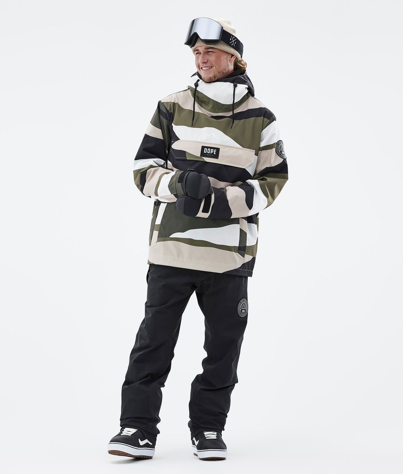 Dope Blizzard 2022 Snowboardjakke Herre Shards Sand Olive, Bilde 3 av 9