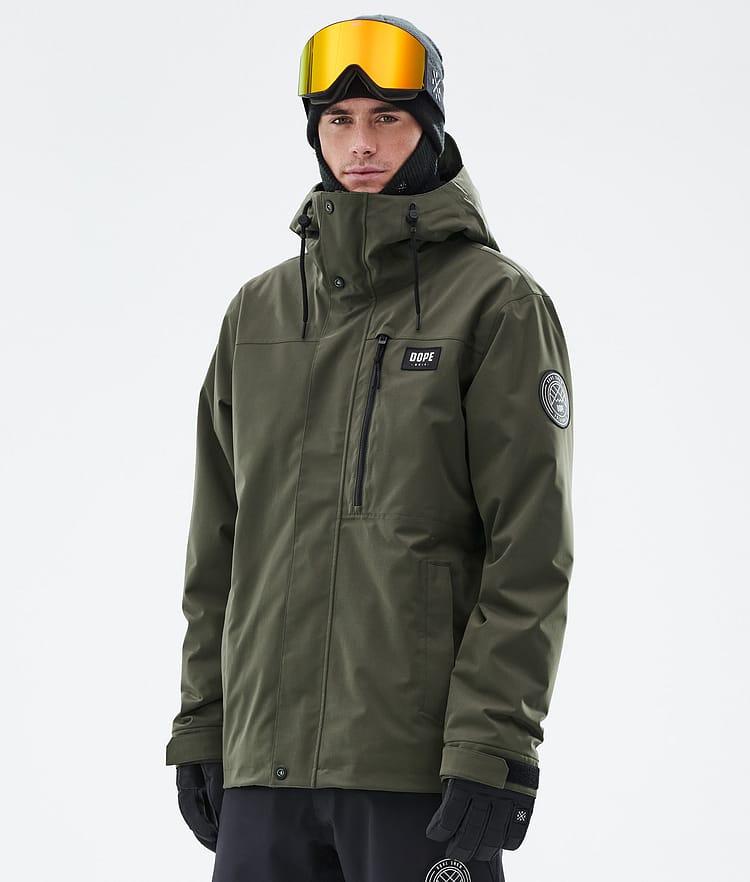 Dope Blizzard Full Zip Snowboardjakke Herre Olive Green, Bilde 1 av 9