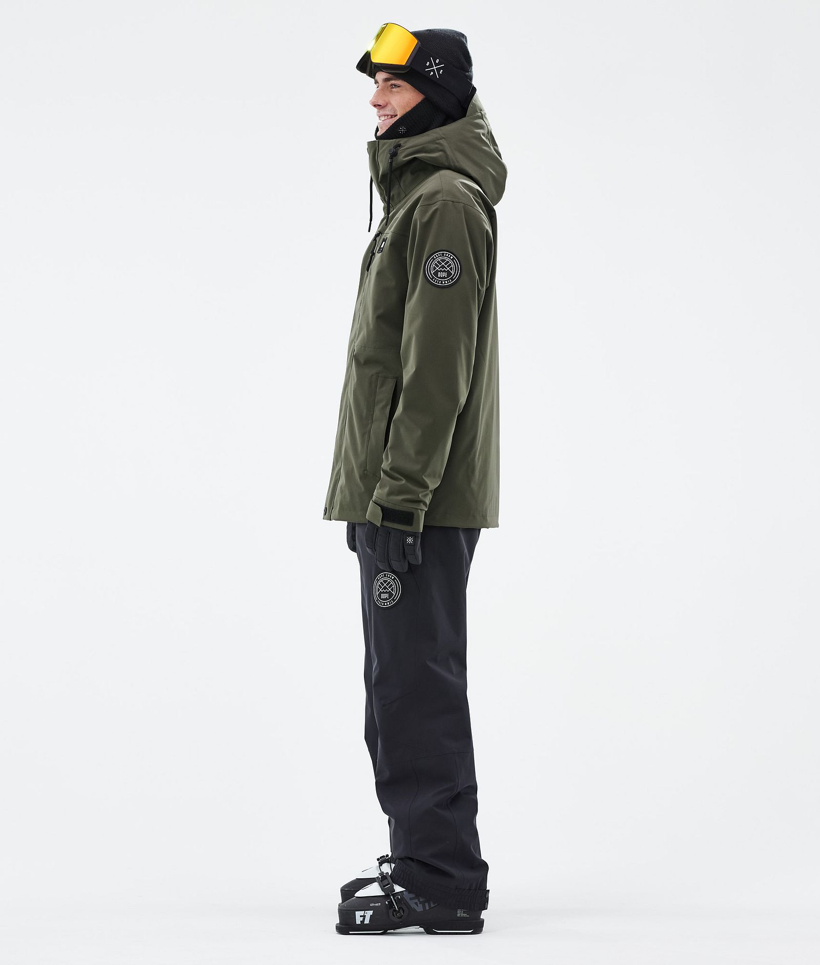 Dope Blizzard Full Zip Skijakke Herre Olive Green, Bilde 3 av 9