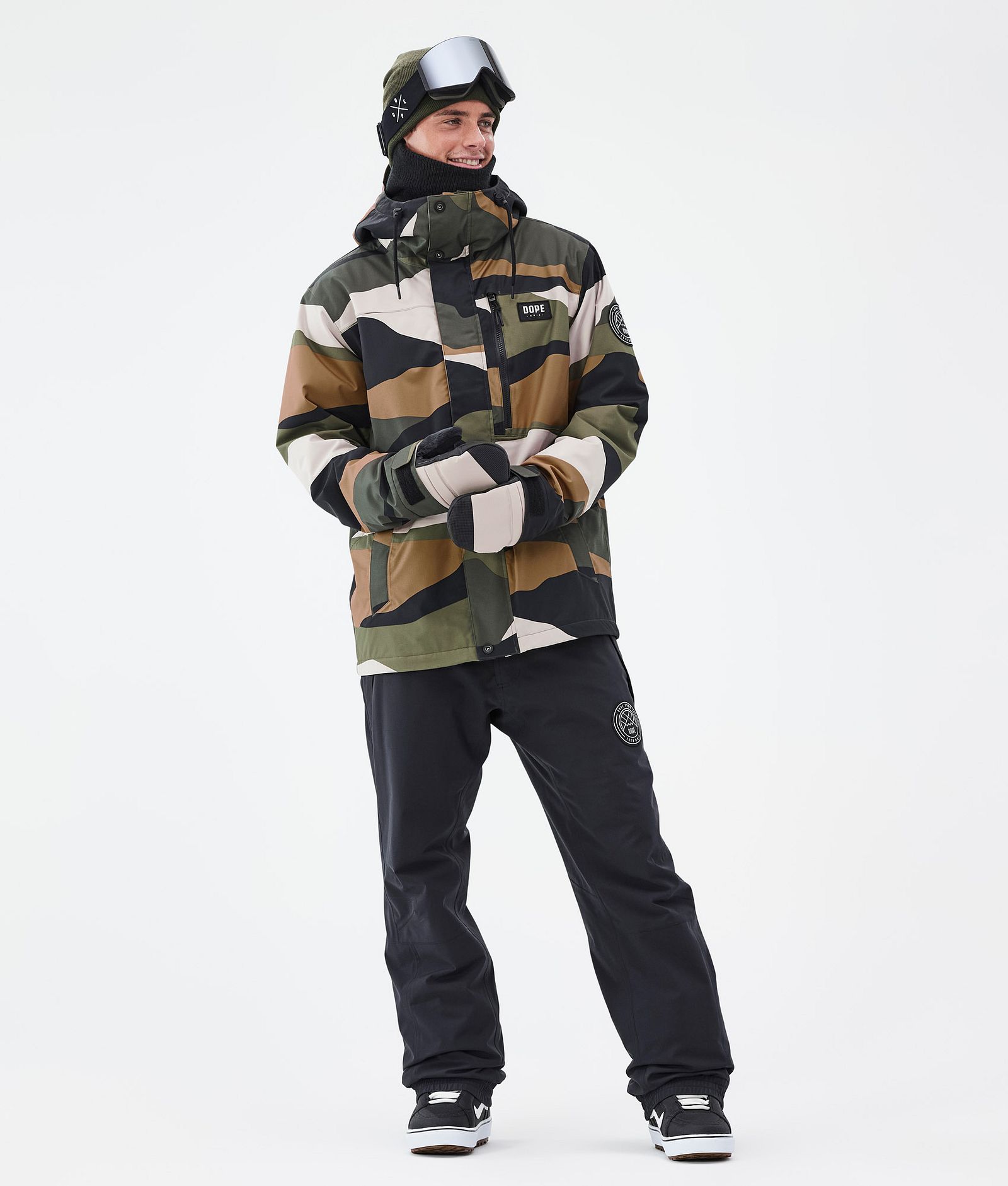 Dope Blizzard Full Zip Snowboardjakke Herre Shards Gold Green, Bilde 2 av 9