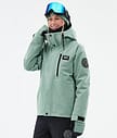 Dope Blizzard W Full Zip Skijakke Dame Faded Green