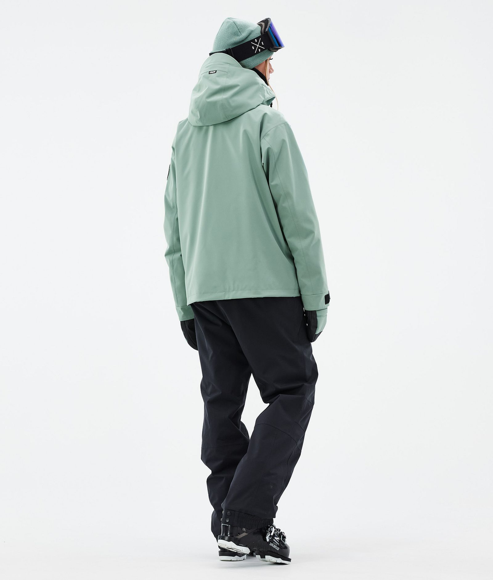 Dope Blizzard W Full Zip Skijakke Dame Faded Green, Bilde 5 av 10