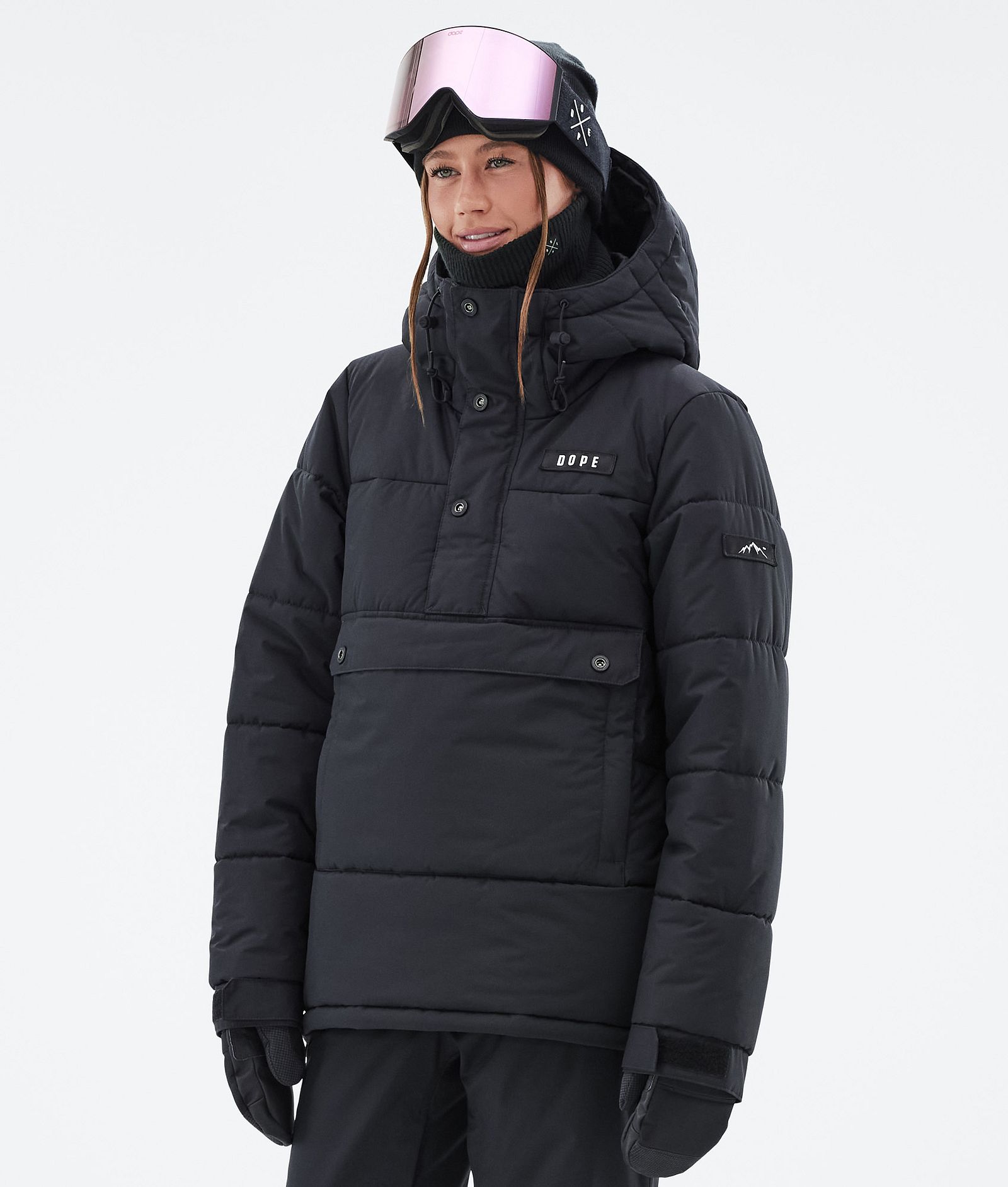 Dope Puffer W Snowboardjakke Dame Black, Bilde 1 av 8