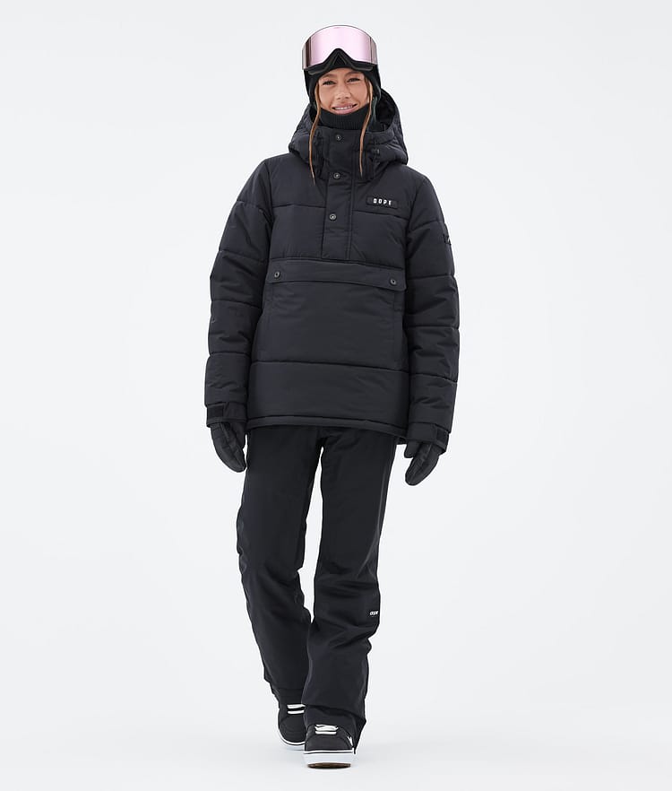 Dope Puffer W Snowboardjakke Dame Black, Bilde 2 av 8