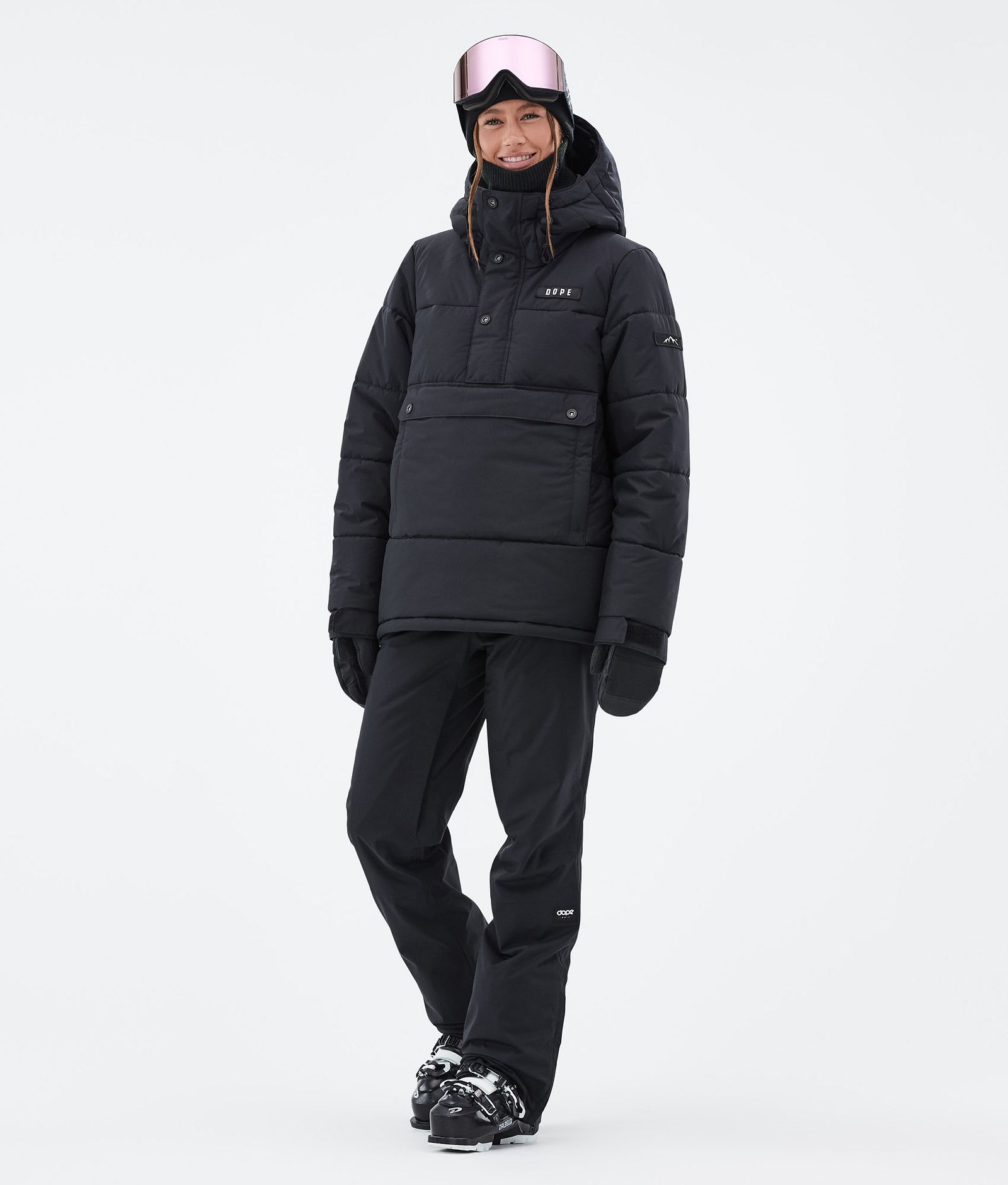 Dope Puffer W Skijakke Dame Black, Bilde 2 av 8