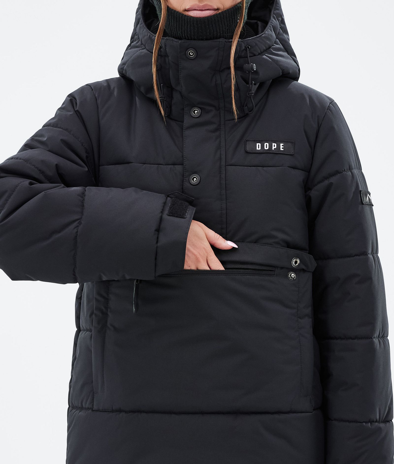 Dope Puffer W Snowboardjakke Dame Black, Bilde 8 av 8