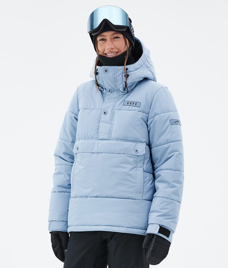 Dope Puffer W Snowboardjakke Dame Light Blue, Bilde 1 av 8