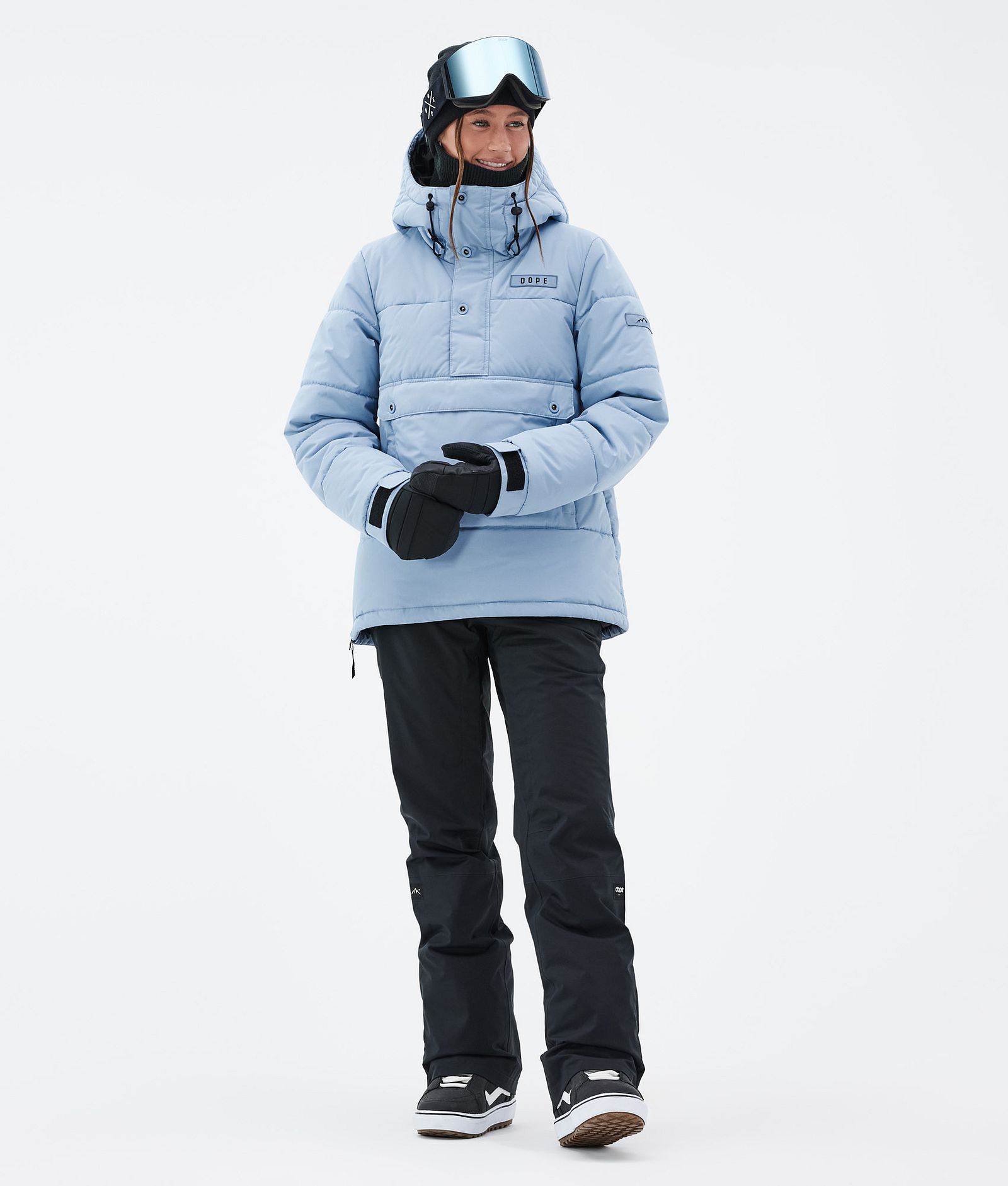 Dope Puffer W Snowboardjakke Dame Light Blue, Bilde 2 av 8