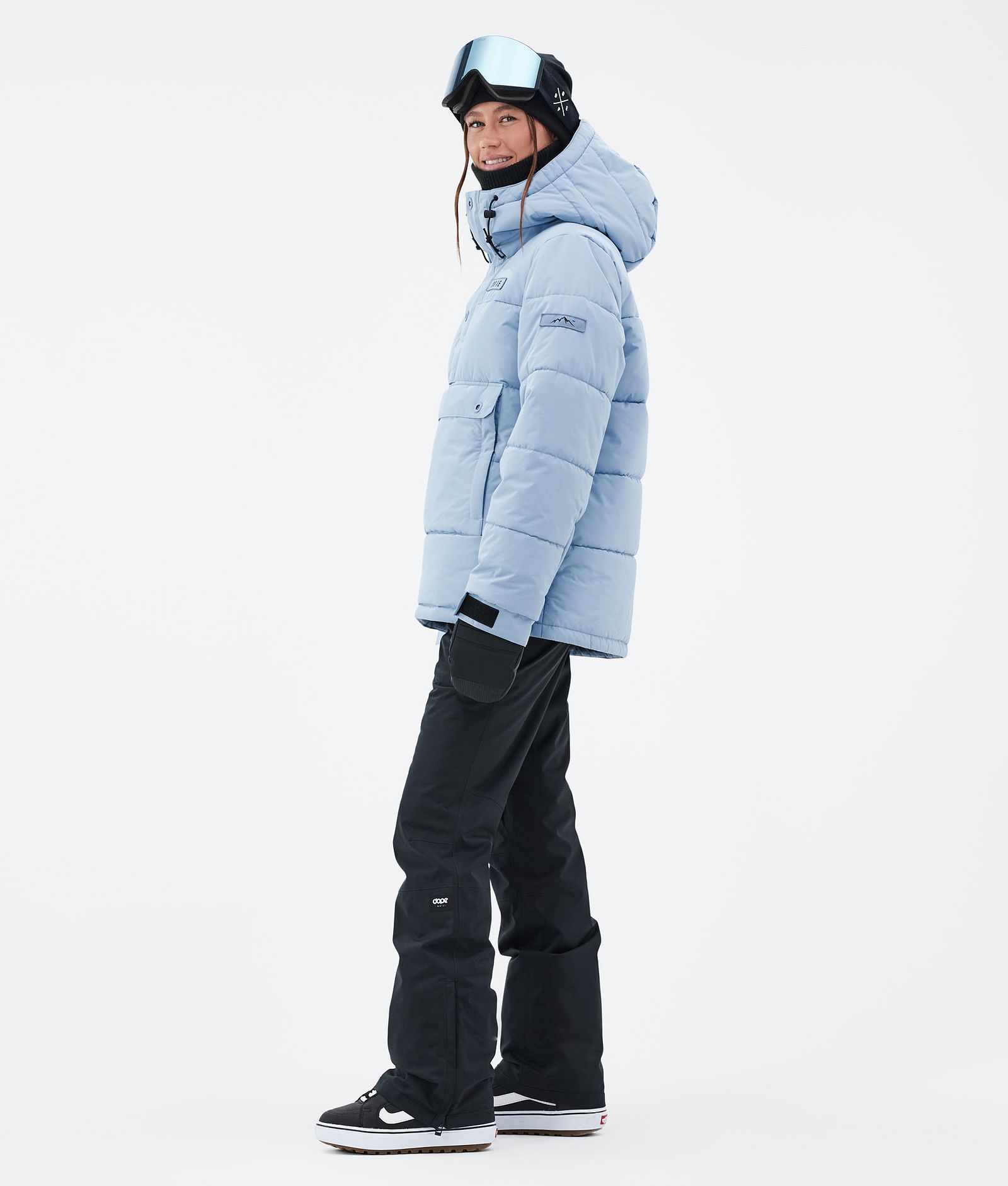 Dope Puffer W Snowboardjakke Dame Light Blue, Bilde 3 av 8