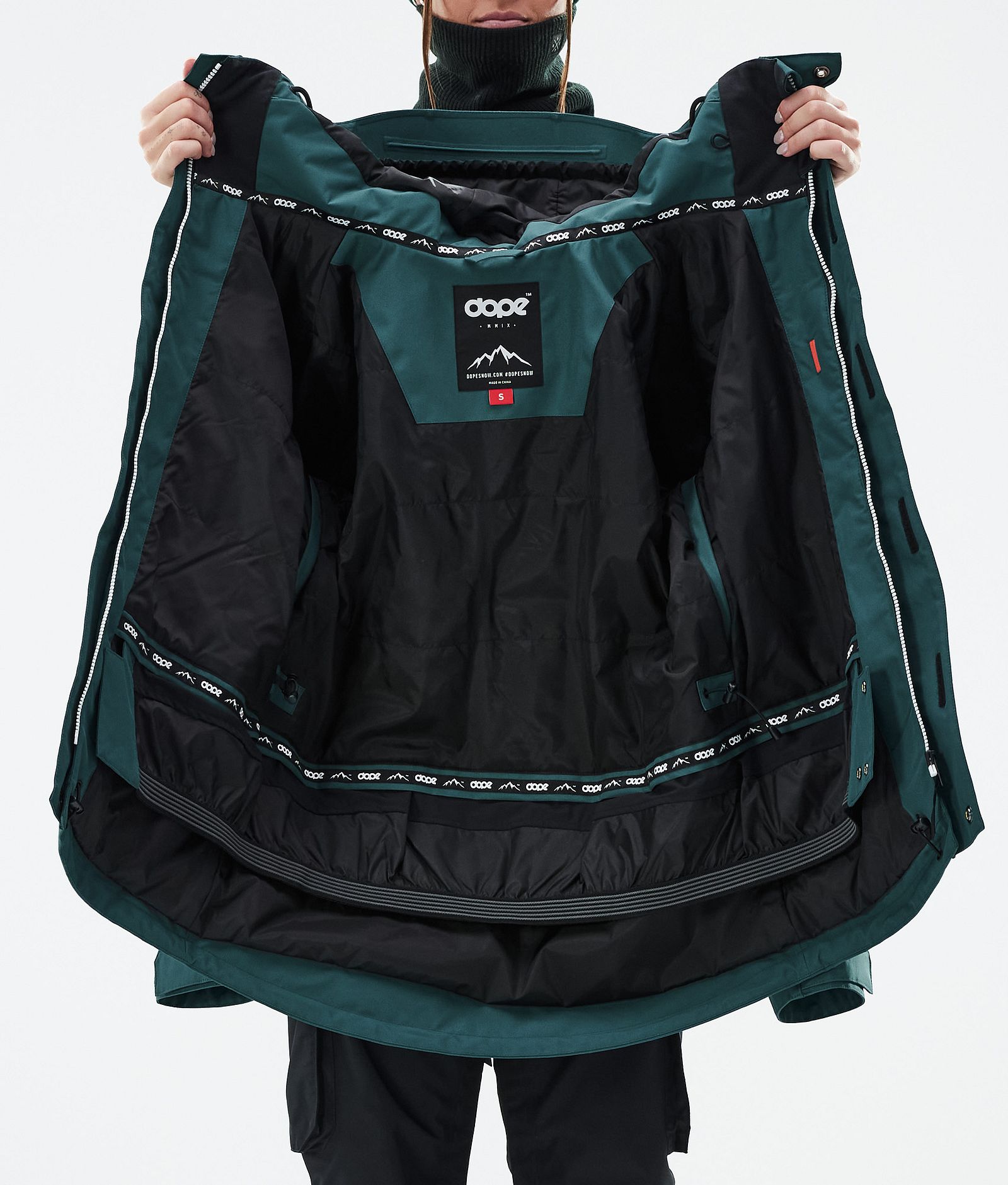 Dope Adept W Snowboardjakke Dame Bottle Green, Bilde 9 av 9