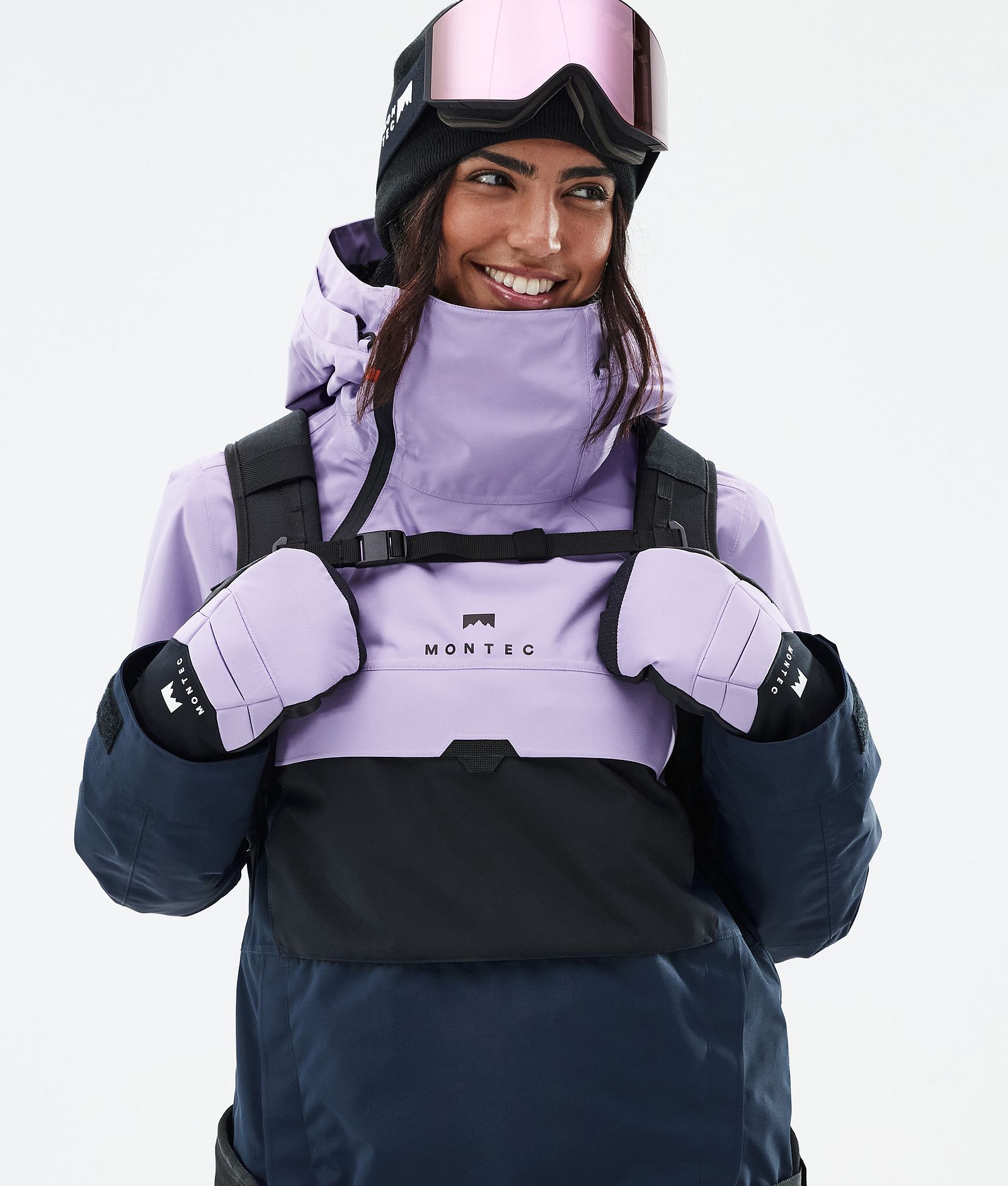 Montec Dune W Snowboardjakke Dame Faded Violet/Black/Dark Blue, Bilde 2 av 9