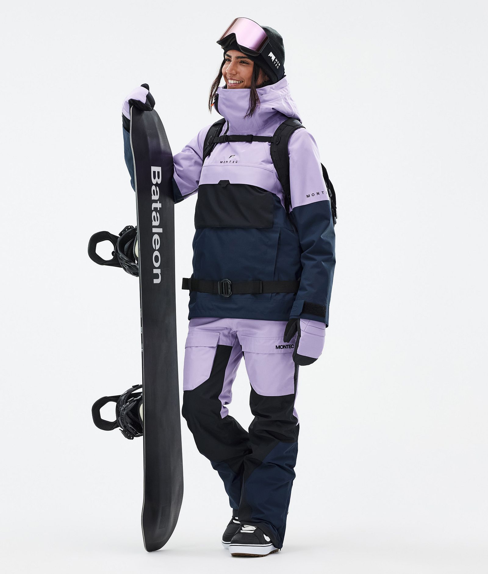 Montec Dune W Snowboardjakke Dame Faded Violet/Black/Dark Blue, Bilde 3 av 9