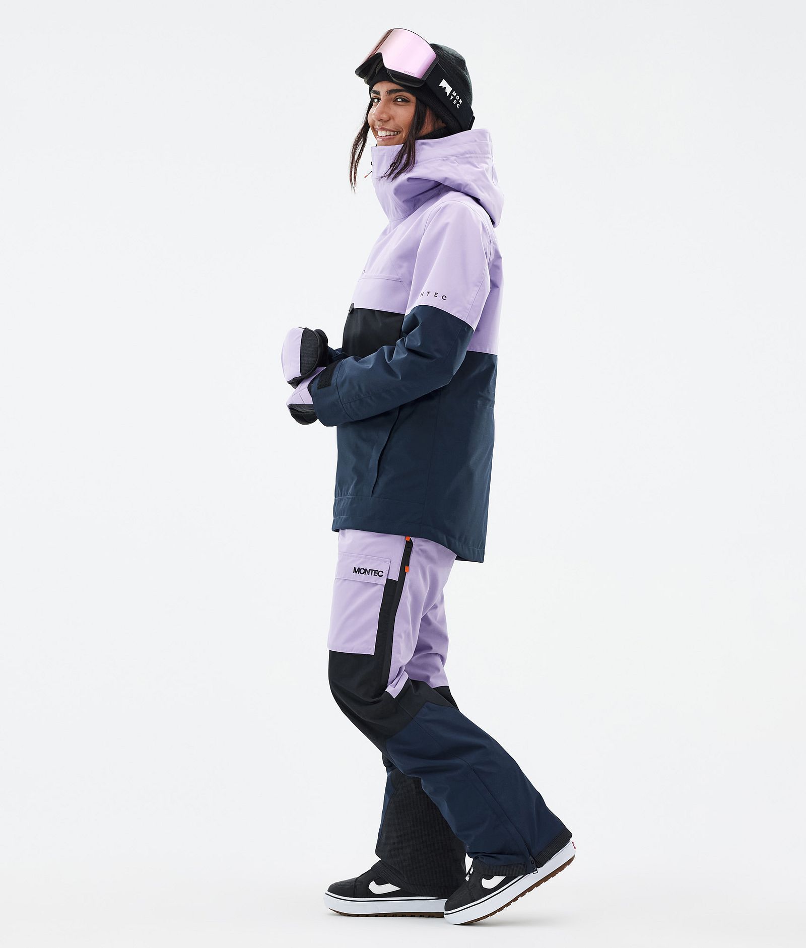 Montec Dune W Snowboardjakke Dame Faded Violet/Black/Dark Blue, Bilde 4 av 9