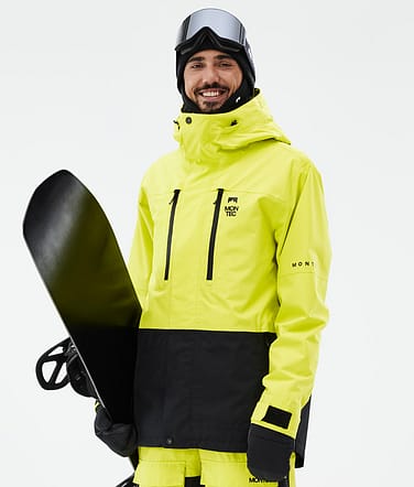 Montec Fawk Snowboardjakke Herre Bright Yellow/Black