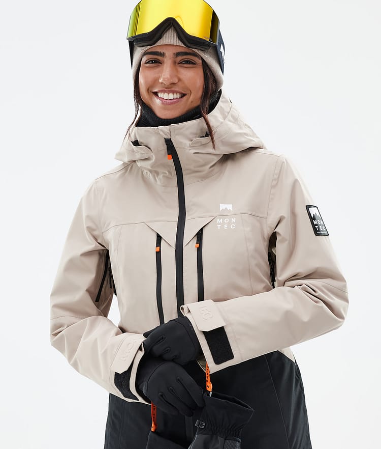 Montec Moss W Snowboardjakke Dame Sand/Black, Bilde 2 av 10