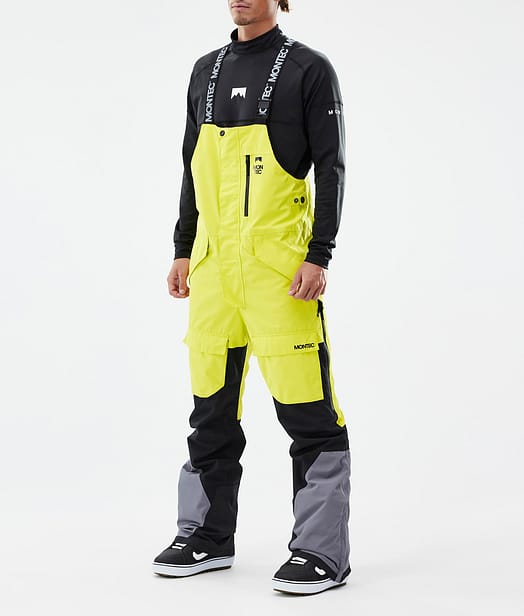 Montec Fawk Snowboardbukse Herre Bright Yellow/Black/Light Pearl