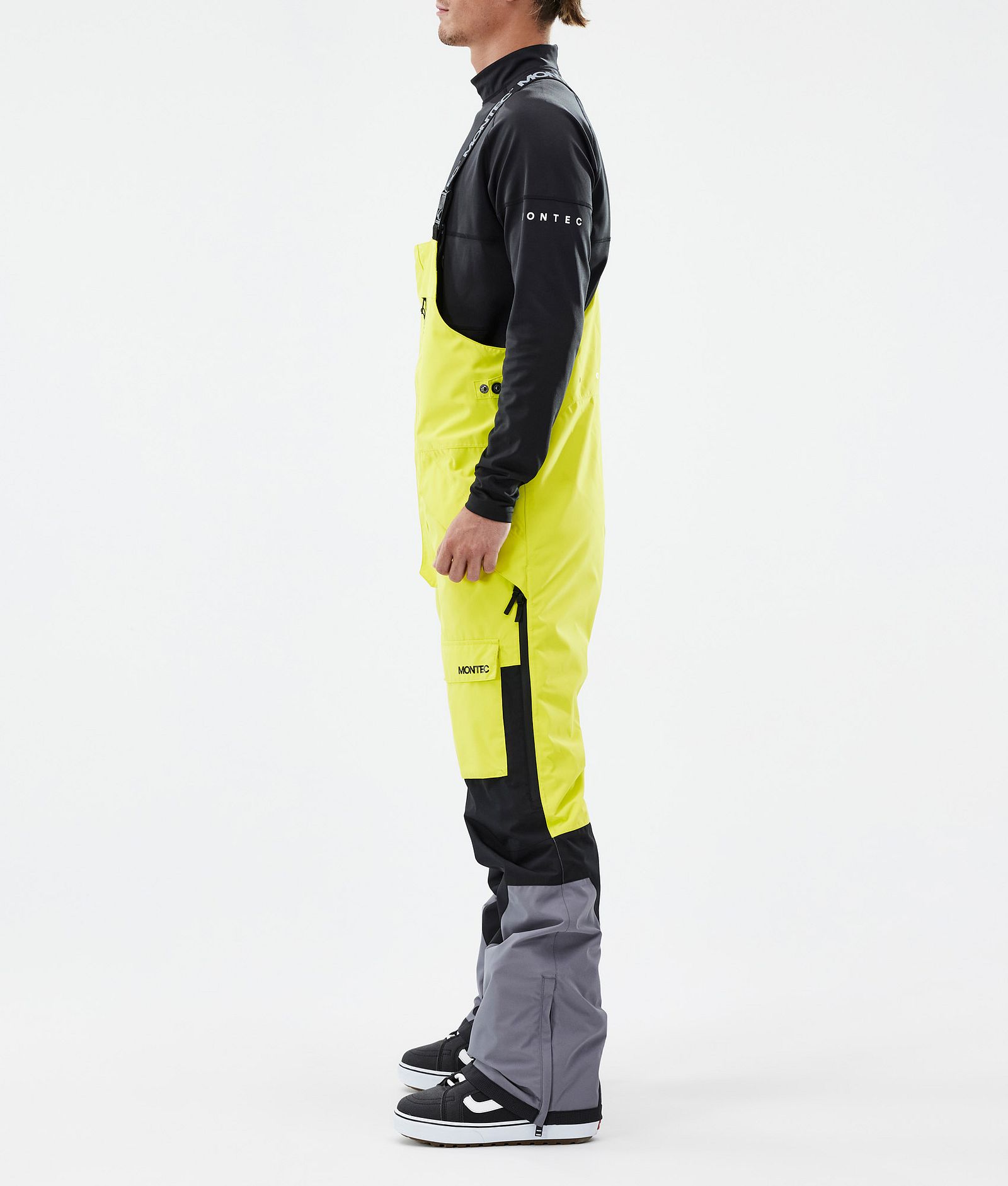 Montec Fawk Snowboardbukse Herre Bright Yellow/Black/Light Pearl, Bilde 3 av 7