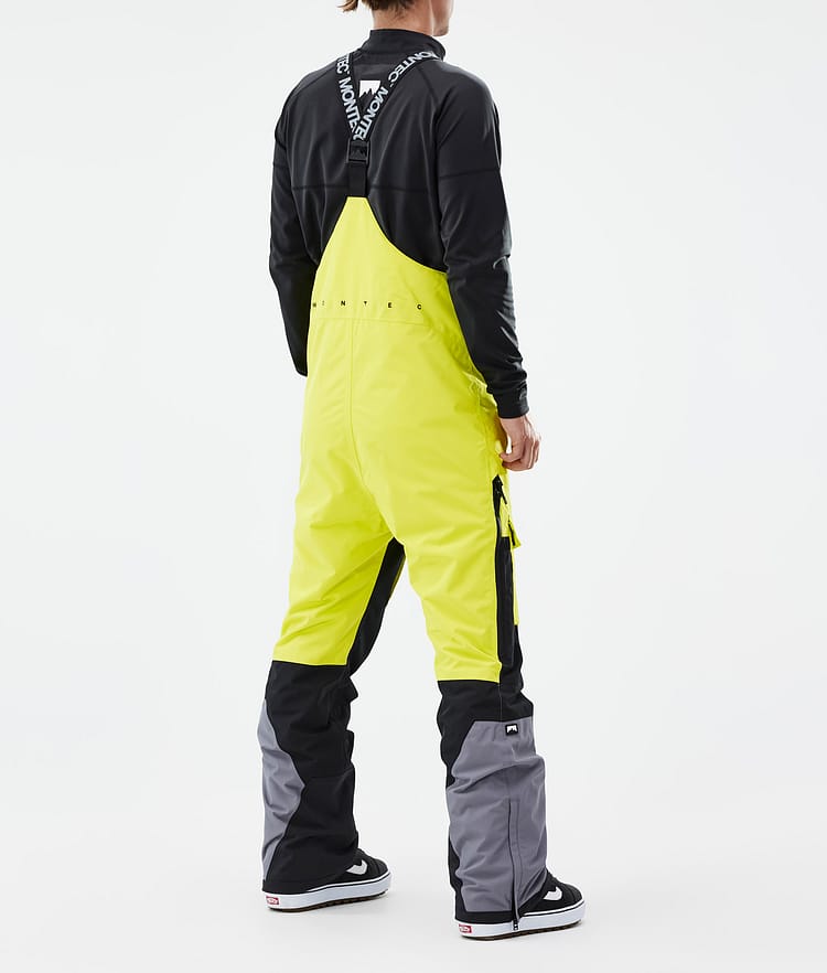 Montec Fawk Snowboardbukse Herre Bright Yellow/Black/Light Pearl, Bilde 4 av 7