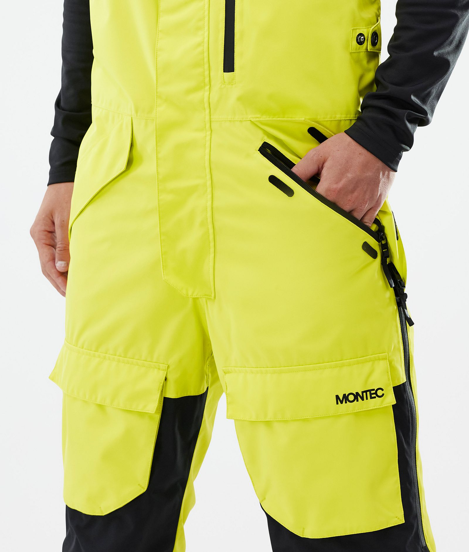 Montec Fawk Snowboardbukse Herre Bright Yellow/Black/Light Pearl, Bilde 5 av 7