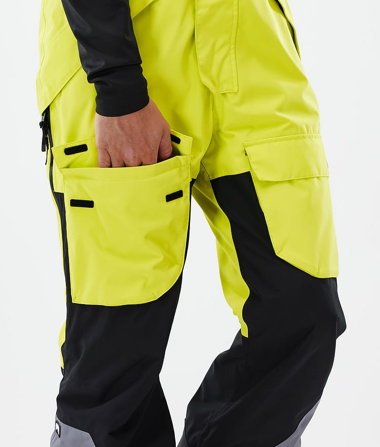 Montec Fawk Snowboardbukse Herre Bright Yellow/Black/Light Pearl, Bilde 7 av 7