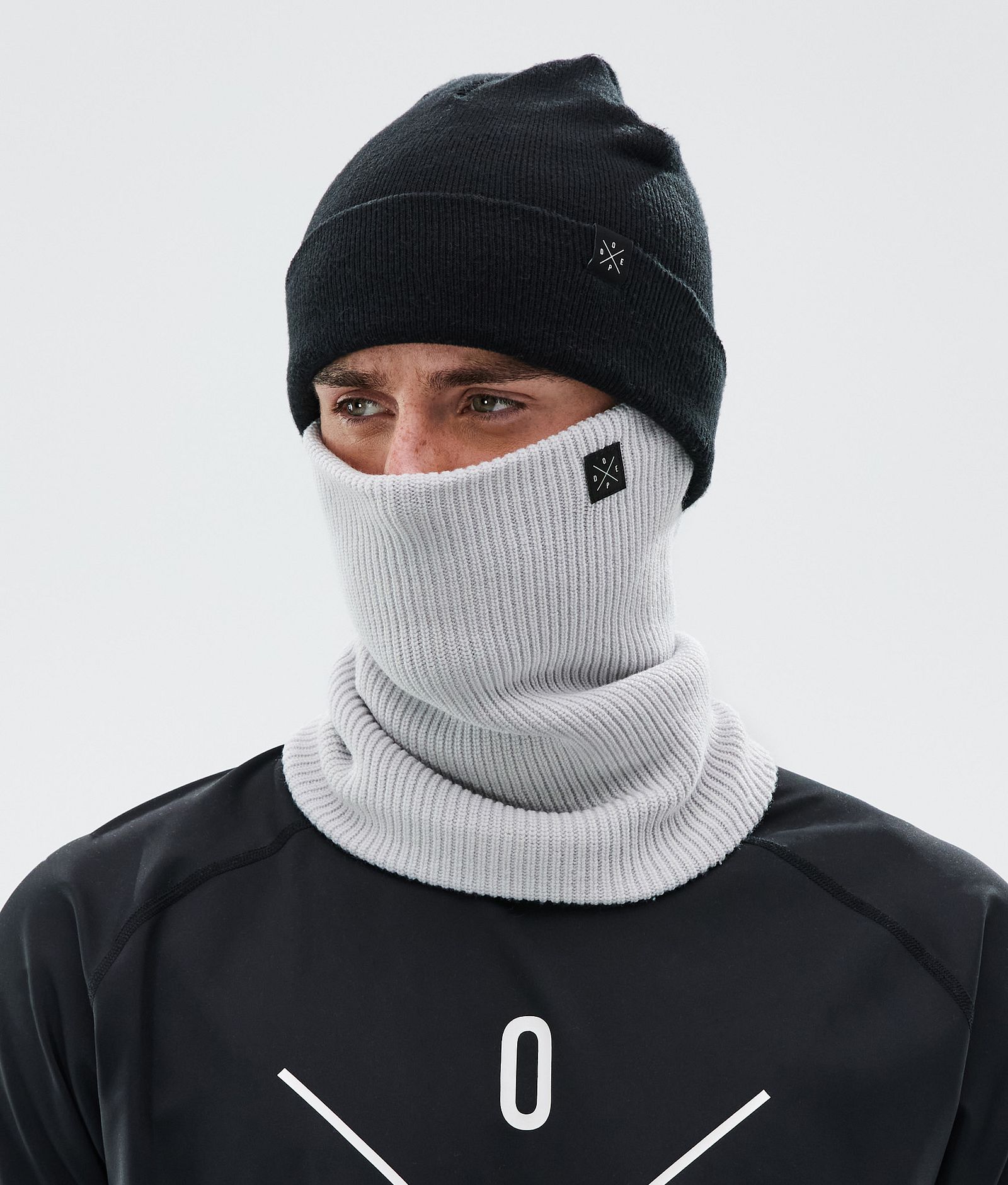 Dope 2X-Up Knitted Ansiktsmasker Light Grey, Bilde 2 av 3