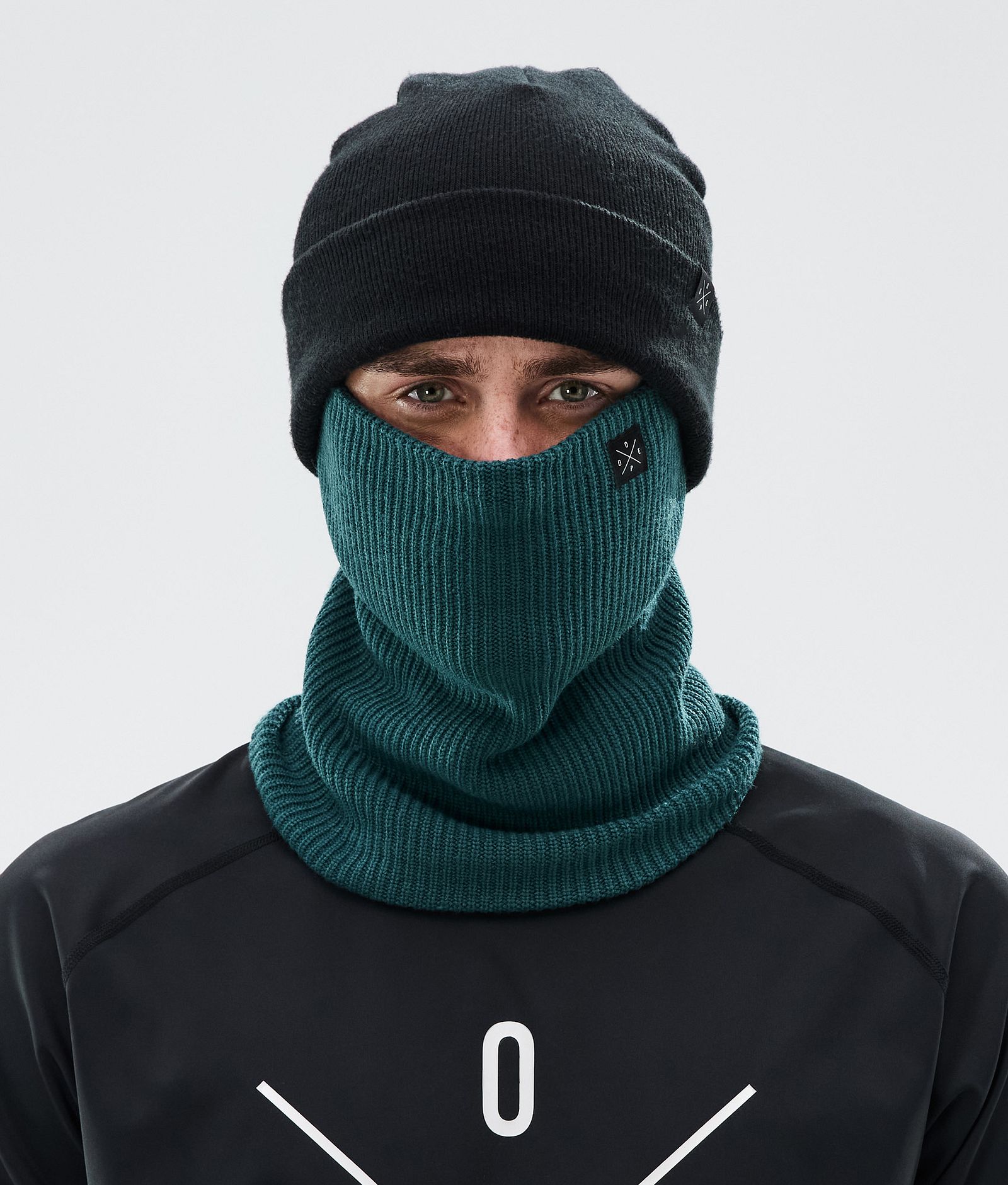 Dope 2X-Up Knitted Ansiktsmasker Bottle Green, Bilde 2 av 3