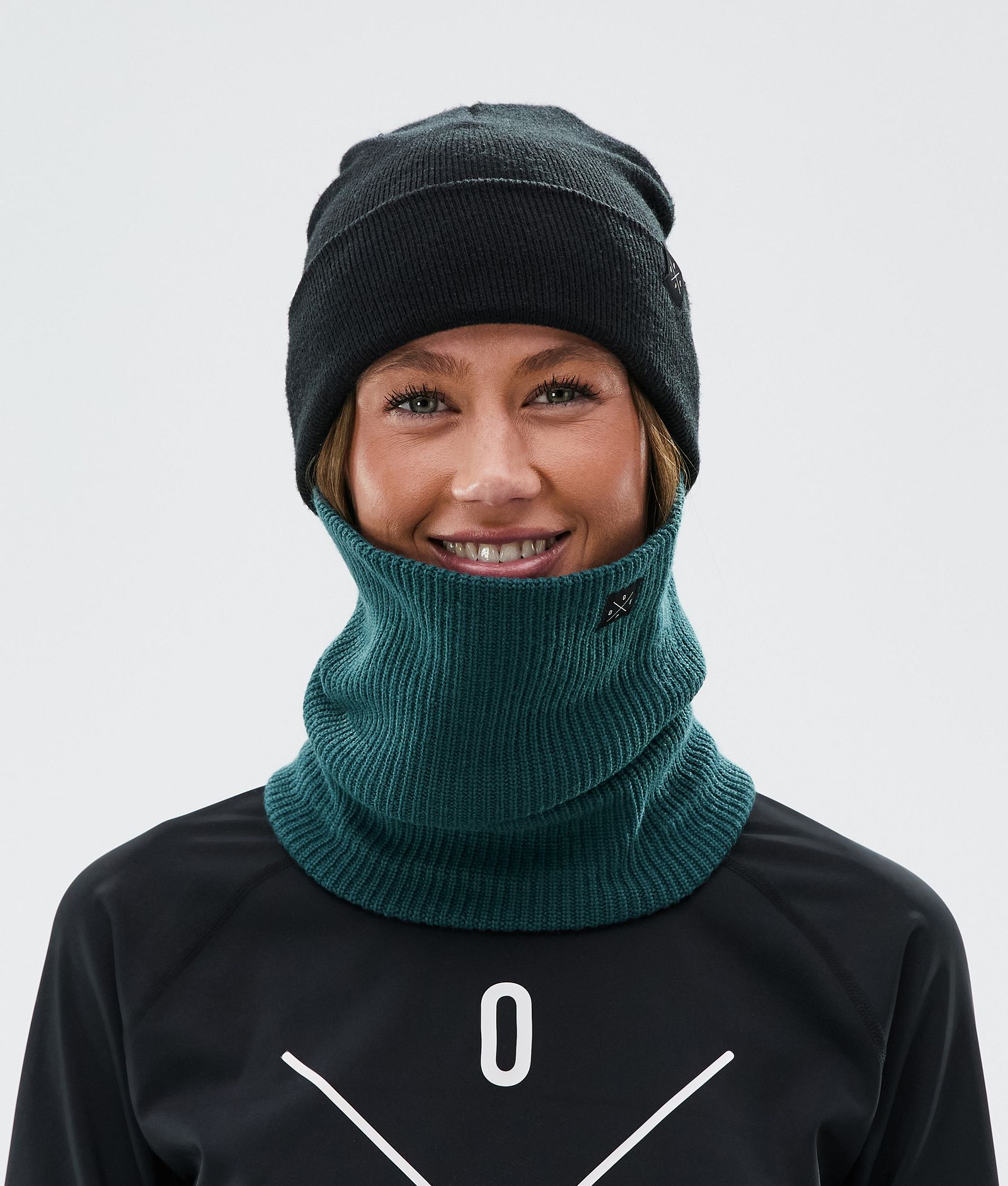 Dope 2X-Up Knitted Ansiktsmasker Bottle Green, Bilde 3 av 3