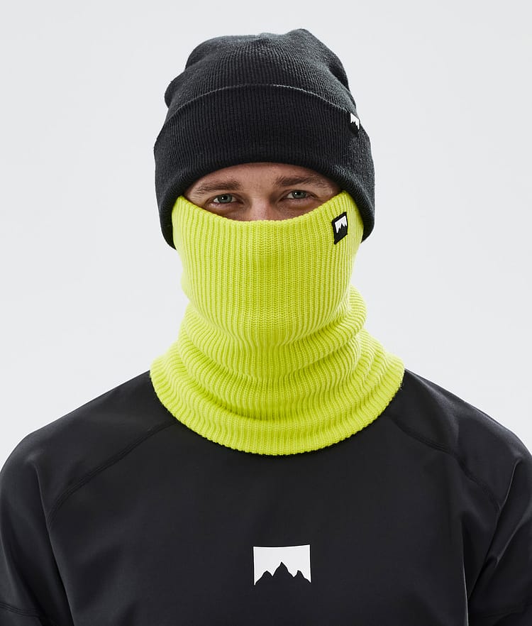 Montec Classic Knitted Ansiktsmasker Bright Yellow, Bilde 2 av 3