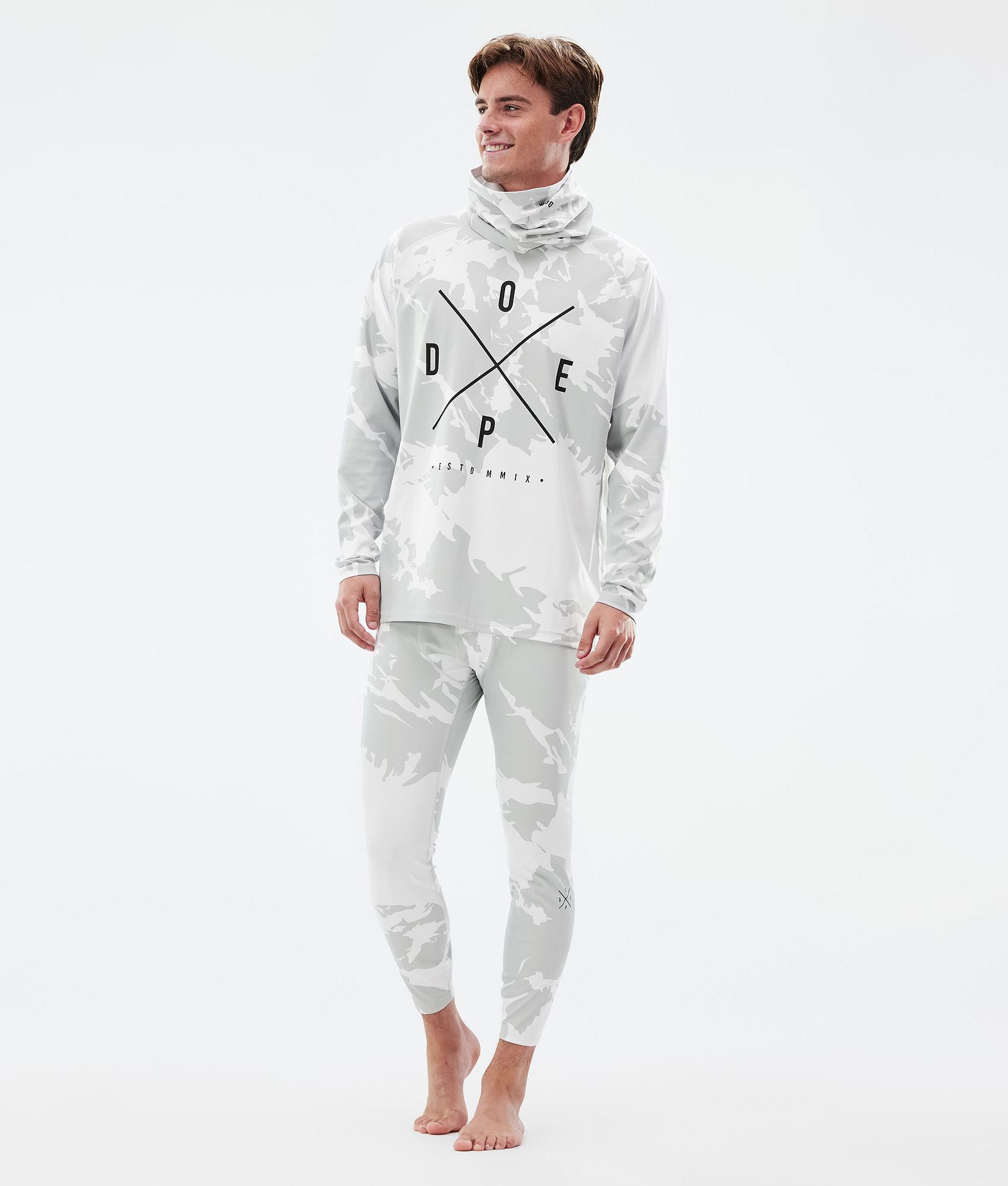 Dope Snuggle Superundertøy bukse Herre 2X-Up Grey Camo, Bilde 3 av 7