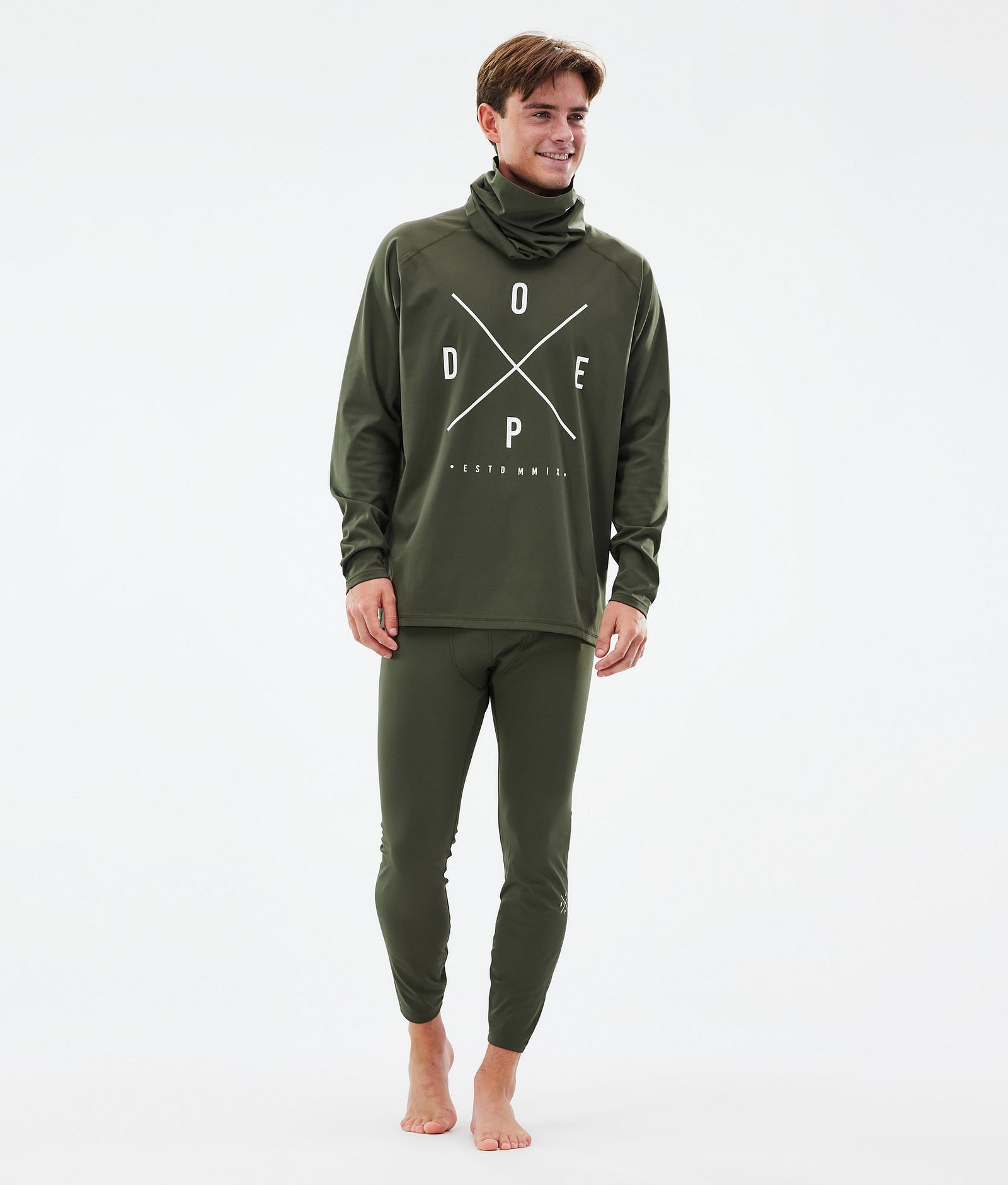 Dope Snuggle Superundertøy bukse Herre 2X-Up Olive Green, Bilde 3 av 7