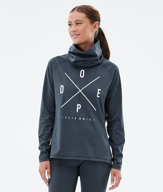 Dope Snuggle W Superundertøy overdel Dame Metal Blue