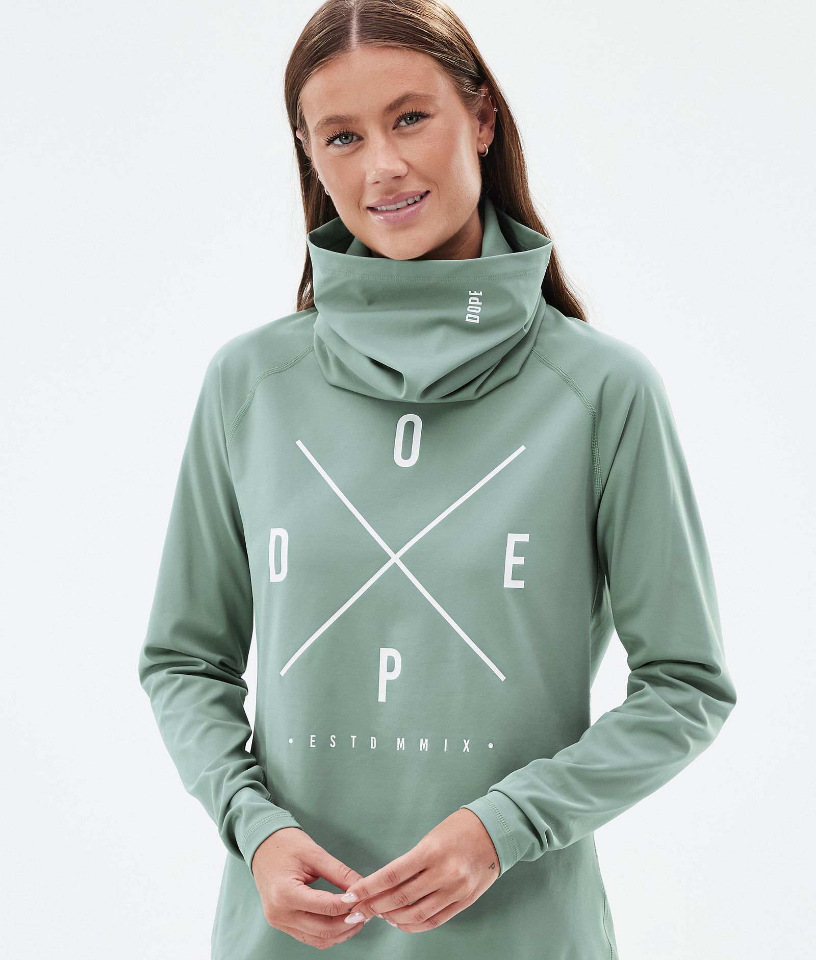 Dope Snuggle W Superundertøy overdel Dame 2X-Up Faded Green, Bilde 2 av 7