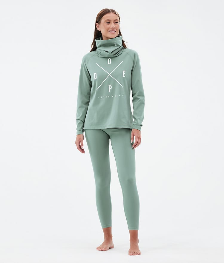 Dope Snuggle W Superundertøy overdel Dame 2X-Up Faded Green, Bilde 3 av 7