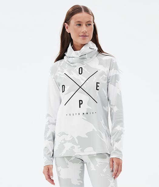 Dope Snuggle W Superundertøy overdel Dame 2X-Up Grey Camo