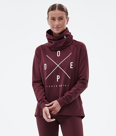 Dope Snuggle W Superundertøy overdel Dame 2X-Up Burgundy