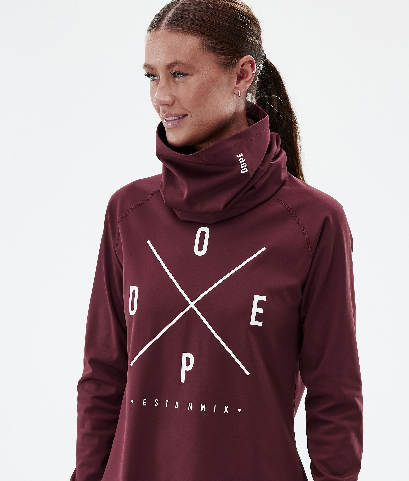 Dope Snuggle W Superundertøy overdel Dame 2X-Up Burgundy, Bilde 2 av 7