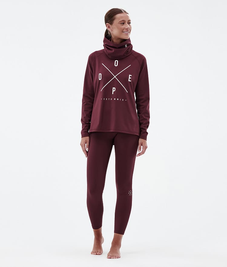 Dope Snuggle W Superundertøy overdel Dame 2X-Up Burgundy, Bilde 3 av 7