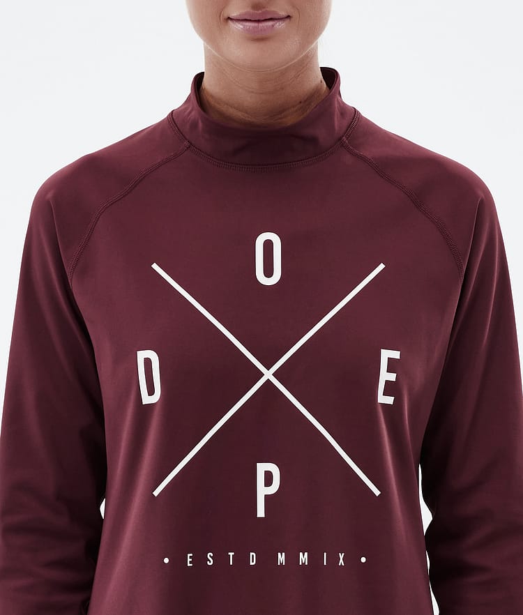 Dope Snuggle W Superundertøy overdel Dame 2X-Up Burgundy, Bilde 6 av 7