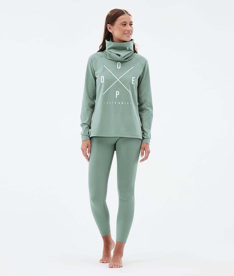 Dope Snuggle W Superundertøy bukse Dame 2X-Up Faded Green, Bilde 3 av 7