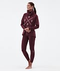 Dope Snuggle W Superundertøy bukse Dame 2X-Up Burgundy, Bilde 3 av 7