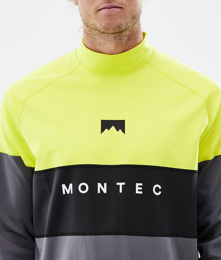 Montec Alpha Superundertøy overdel Herre Bright Yellow/Black/Light Pearl, Bilde 6 av 6