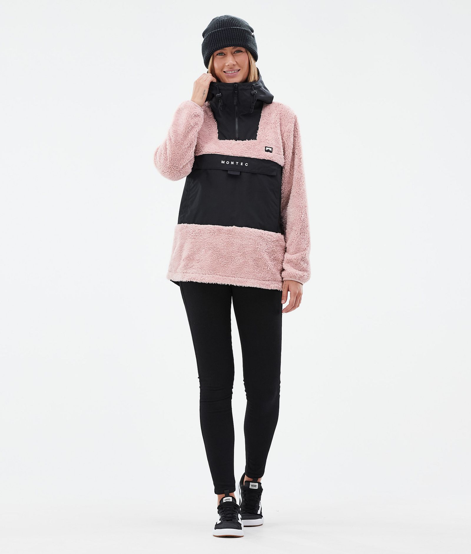 Montec Lima W Fleecegenser Dame Soft Pink/Black, Bilde 3 av 8